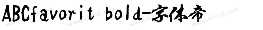 ABCfavorit bold字体转换